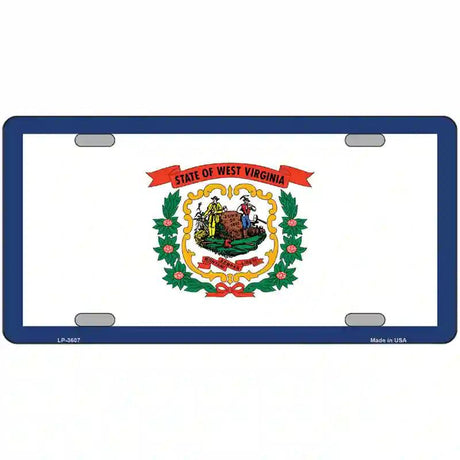 West Virginia State Flag Metal Novelty License Plate 12" x 6" (LP)