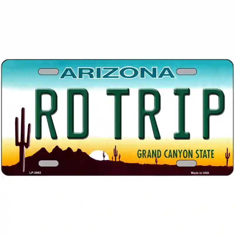 Rd Trip Arizona Novelty Metal License Plate 12" x 6" (LP)