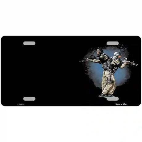 SWAT Offset Metal Novelty License Plate 12" x 6" (LP)