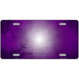 Purple White Fade Scratched License Plate Metal Novelty 12" x 6" (LP)