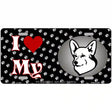 I Love My Pembroke Welsh Corgi Metal Novelty License Plate 12" x 6" (LP)