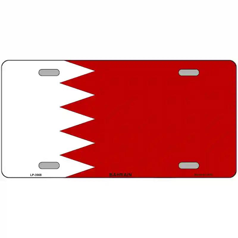 Bahrain Flag Metal Novelty License Plate 12" x 6" (LP)