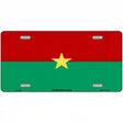 Burkina Faso Flag Metal Novelty License Plate 12" x 6" (LP)