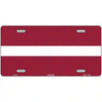 Latvia Flag Metal Novelty License Plate 12" x 6" (LP)