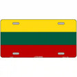 Lithuania Flag Metal Novelty License Plate 12" x 6" (LP)