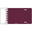 Qatar Flag Metal Novelty License Plate 12" x 6" (LP)