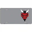 Devil Offset Metal Novelty License Plate 12" x 6" (LP)