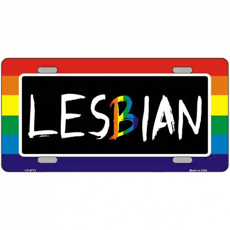 Lesbian Metal Novelty License Plate 12" x 6" (LP)