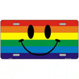 Smiley Face Metal Novelty License Plate 12" x 6" (LP)