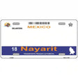 Nayarit Mexico Novelty Metal License Plate 12" x 6" (LP)
