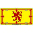 Scotland Lion Flag Metal Novelty License Plate 12" x 6" (LP)