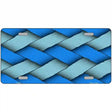 Weave Blue Metal Novelty License Plate 12" x 6" (LP)