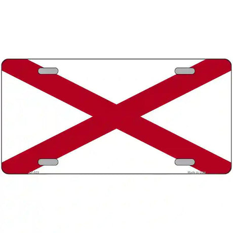 Alabama State Flag Metal Novelty License Plate Sign 12" x 6" (LP)
