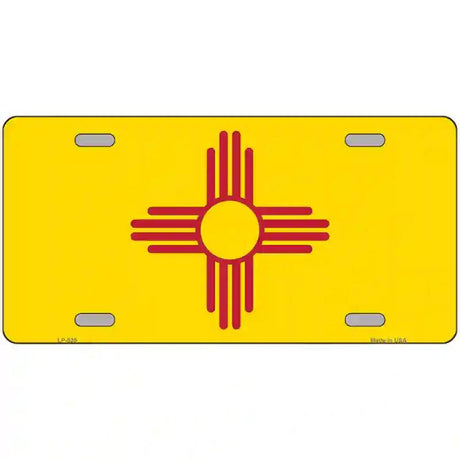 New Mexico State Flag Metal Novelty License Plate 12" x 6" (LP)