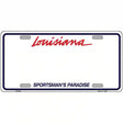 Louisiana Sportsman Blank Plate Metal License Plate 12" x 6" (LP)