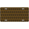 Brown Black Anchor Metal Novelty License Plate 12" x 6" (LP)