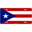 Puerto Rico Flag Metal Novelty License Plate 12" x 6" (LP)