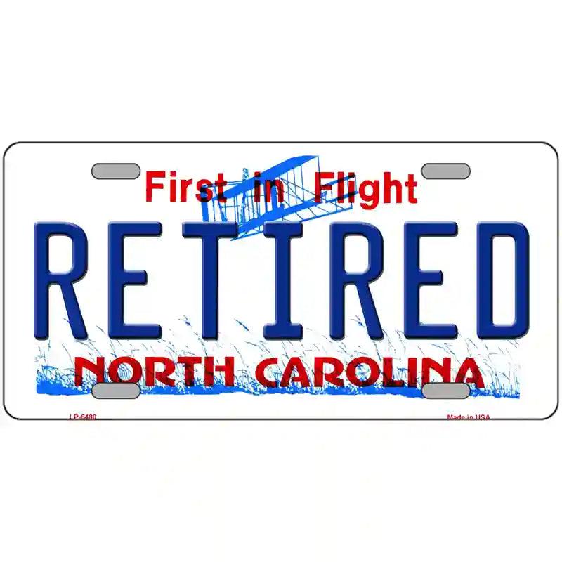Retired North Carolina Novelty Metal License Plate 12" x 6" (LP)
