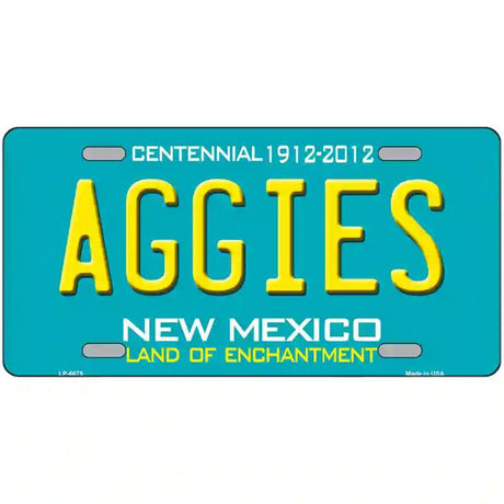 Aggies New Mexico Novelty Metal License Plate 12" x 6" (LP)