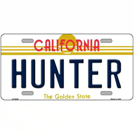 Hunter California Novelty Metal License Plate 12" x 6" (LP)