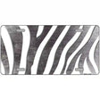 Black White Zebra Oil Rubbed Metal Novelty License Plate 12" x 6" (LP)