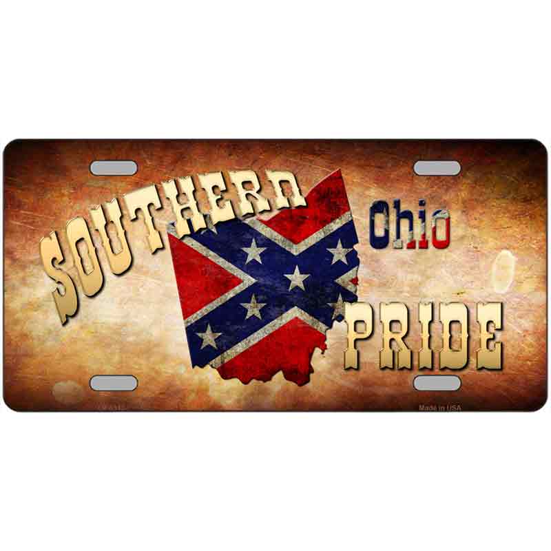 Southern Pride Ohio Metal Novelty License Plate