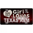 This Girl Loves Texas A&M Novelty Metal License Plate 12" x 6" (LP)