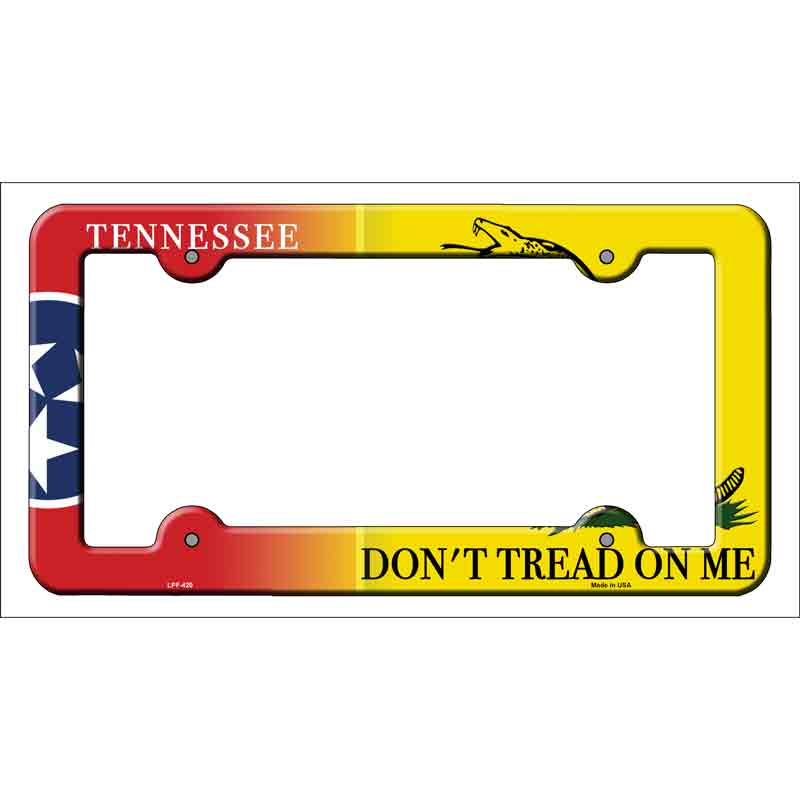 Tennessee|Dont Tread Novelty Metal License Plate Frame | Smart Blonde