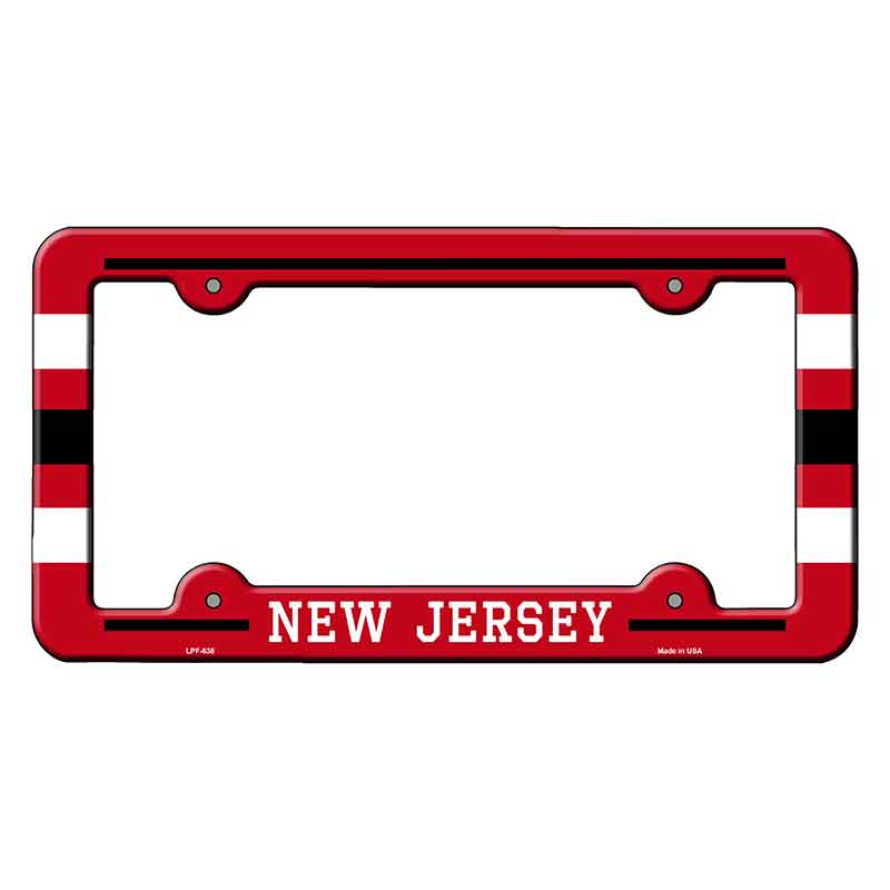 New Jersey Novelty Metal Molded License Plate Frame LPF-638