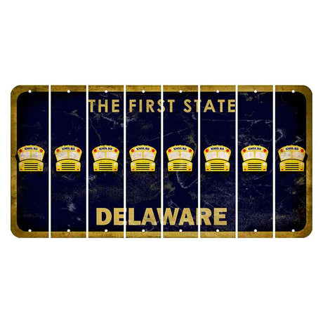 Delaware The First State Cut License Plate Strips (Set of 8) Saw Blade