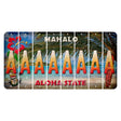 Hawaii Beach Scene Cut License Plate Strips (Set of 8) A