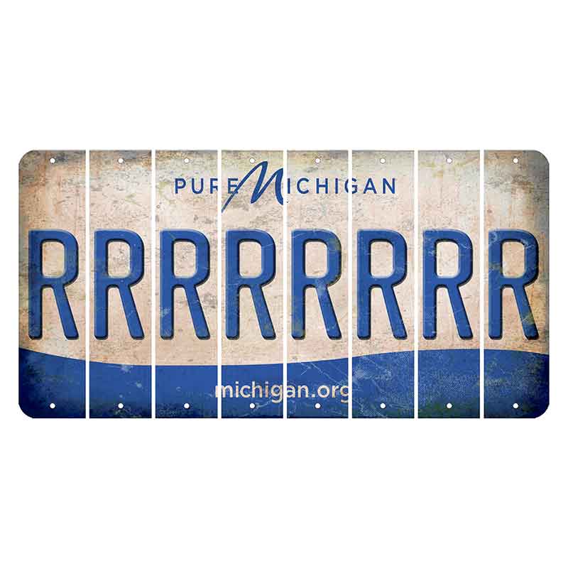 Michigan.org Cut License Plate Strips (Set of 8) R