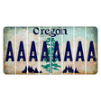 Oregon Douglas Fir Cut License Plate Strips (Set of 8) A