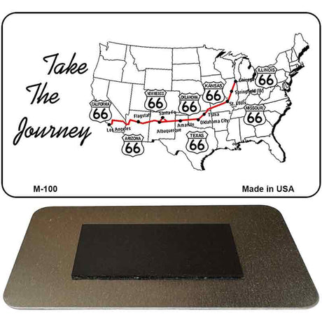 Route 66 Take The Journey Novelty Metal Magnet M-100