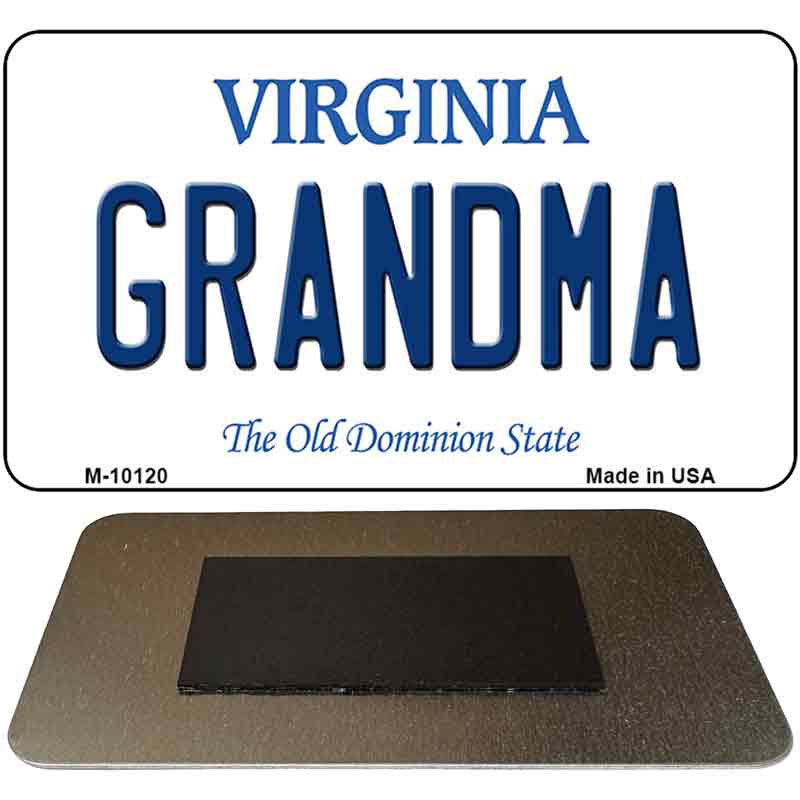 Grandma Virginia State License Plate Tag Magnet M-10120