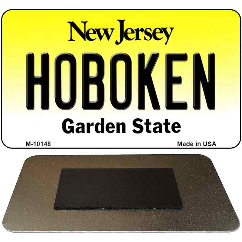Hoboken New Jersey State License Plate Tag Magnet M-10148