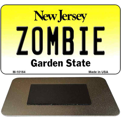 Zombie New Jersey State License Plate Tag Magnet M-10164