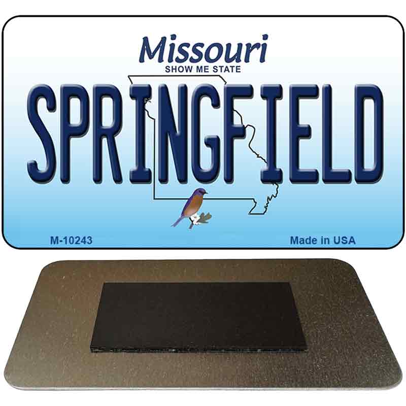 Springfield Missouri State License Plate Tag Magnet M-10243