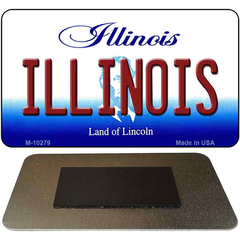Illinois State License Plate Tag Magnet M-10279