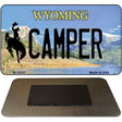 Camper Wyoming State License Plate Tag Magnet M-10537