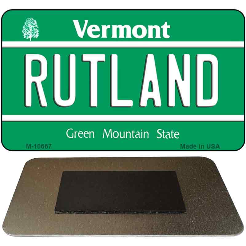 Rutland Vermont State License Plate Tag Novelty Magnet M-10667
