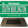 South Burlington Vermont State License Plate Tag Novelty Magnet M-10669