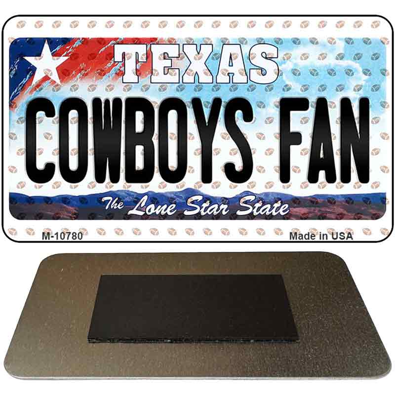 Cowboys Fan Texas Novelty Metal Magnet M-10780