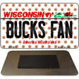 Bucks Fan Wisconsin State License Plate Tag Magnet M-10863