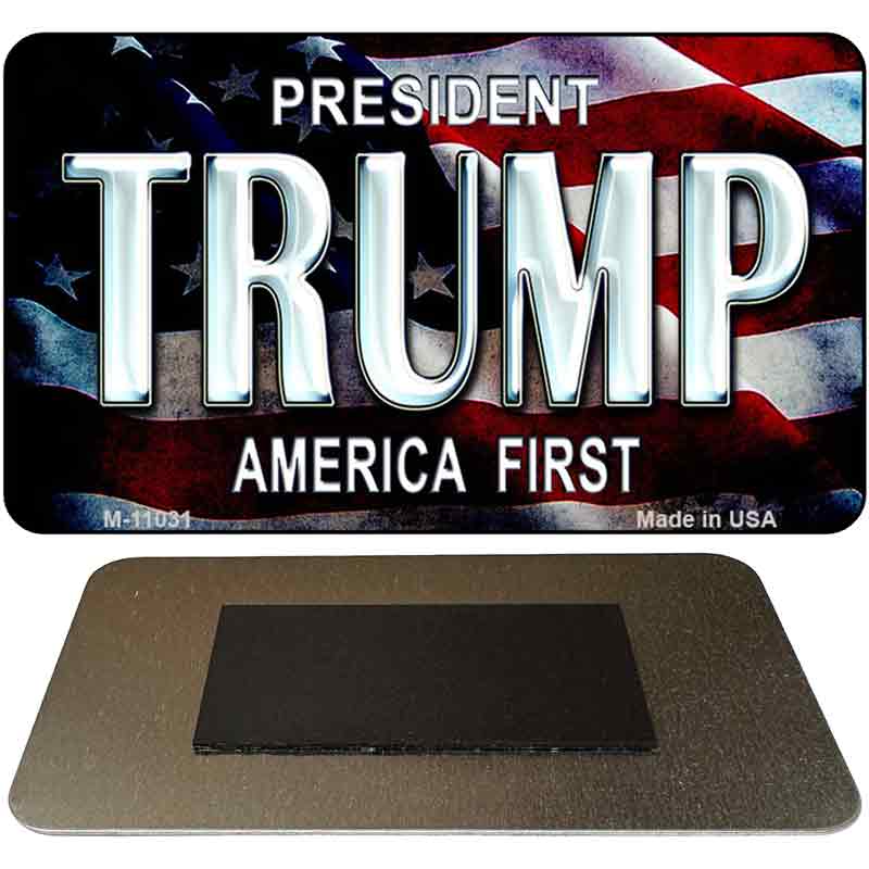 America First Trump Novelty Metal Magnet M-11031