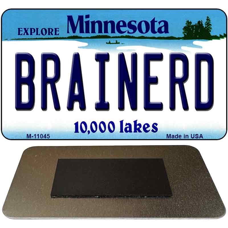 Brainerd Minnesota State License Plate Tag Novelty Magnet M-11045