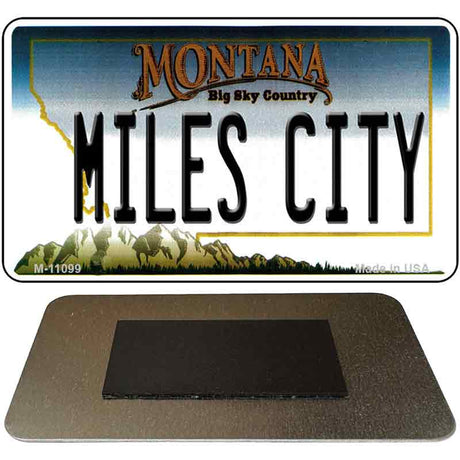 Miles City Montana State License Plate Tag Novelty Magnet M-11099