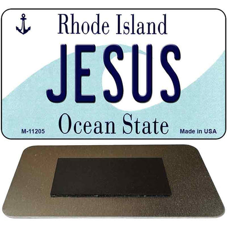 Jesus Rhode Island State License Plate Tag Novelty Magnet M-11205