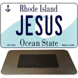 Jesus Rhode Island State License Plate Tag Novelty Magnet M-11205