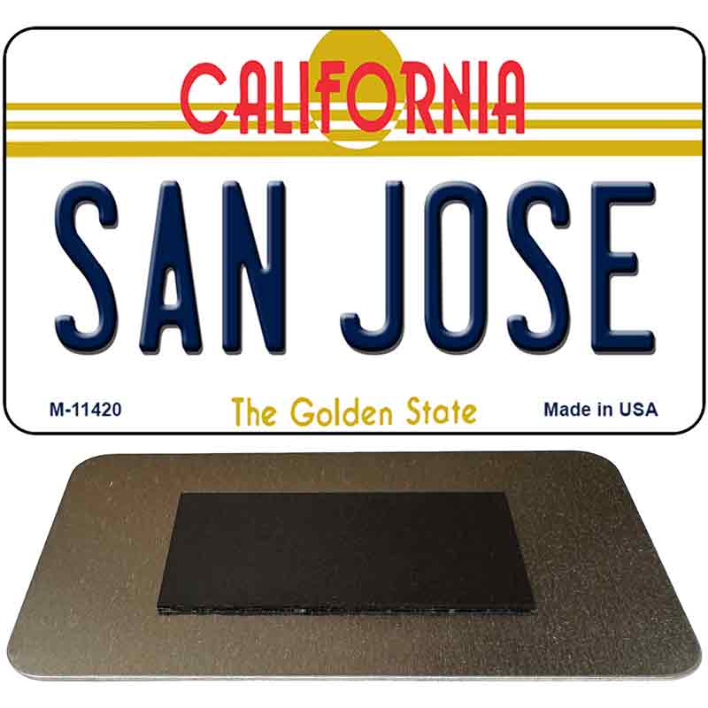San Jose California Novelty Metal Magnet M-11420